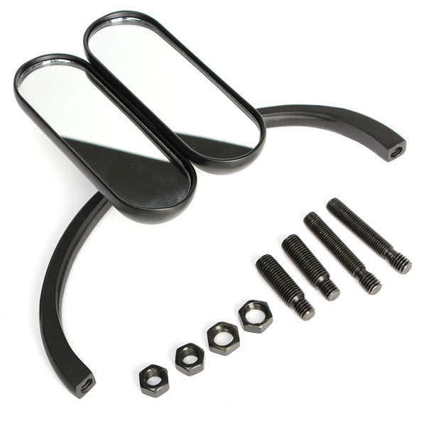 

Motorcycle Oval Handle Bars Rear View Mirror For Harley Davidson